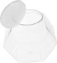 Ciieeo Hexagon Clear Candy Jar Large-capacity Container for Snacks Cookies and Tea Storage Versatile and Stylish Kitchen Organizer