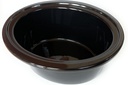 6qt Ceramic pot Insert, Compatible with Crockpot slow cooker models SCCPV600-S-BR, CPSCVO60LL-BP, CPSCVC60LLS