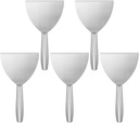 5 Pack 5 Inch Putty Knife Scraper, Putty Knife Set, Stainless Steel Putty Knife, Wallpaper Scraper Paint Scraper Tool for Spreading Drywall Spackle, Plasterboard Mud, Scraping Paint, by GENHAKON.