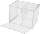 Clear Double Layer Bread Box for Kitchen Countertop Airtight Storage Container for Bread Food and Snacks Versatile Organizer for Home and Bakery Use