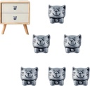 brandname, RRRuo Cat Cabinet Knobs Drawer Handles Decorative Cupboard Dresser Wardrobe Closet Home Kitchen Pulls Handles 6 Pieces (Antique Pewter)