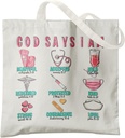 Nurse Canvas Tote Bag for Women,Registered Nurse Appreciation Gifts, Reusable Grocery Shopping Bags