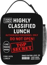 Highly Classified Funny Lunch Bag for Kids & Adults – Insulated Top Secret Lunch Box with Secret Agent Design – Reusable Novelty Tote for School, Work, or Travel