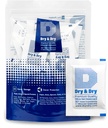 Dry & Dry 5 Gram [50 Packets] Silica Gel Packets Silica Gel Desiccants, Silica Gel Packs - Rechargeable (Food Safe) Silica Gel Packets, Silica Packets