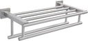 Alise Towel Rack,Towel Holder Towel Shelf with Double Towel Bars for Bathroom Lavatory,SUS 304 Stainless Steel Wall Mount Towel Hanger Storage,16 Inch Brushed Nickel,GZ8040-LS