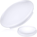 POPETPOP Flush Mount Ceiling Lampshade: Mushroom Ceiling Light Shade Replacement - Plastic Round Lampshade for Bedroom, Kitchen Light (7.36 Inch Opening Diameter)