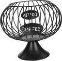 Zerodeko Large Capacity Iron Storage Rack for Coffee Capsules Modern Organizer Basket for Kitchen and Living Room Versatile Storage for Snacks and Fruits