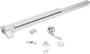 Door Push Bar, Hardware Push Bar, Panic Bar Exit Device Steel Commercial Emergency Push Bar for 27.5”-47.2” Metal Wood Doors, with Exterior Lever