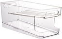 VALINK Soda Can Organizer for Refrigerator,Clear PVC Beverage Holder,Fridge Canned Food Storage Rack for Refrigerator, Pantry, Countertop, Kitchen