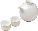 Sake Set Japanese, Sake Pot SetSake Cup Handmade Design Porcelain Pottery Ceramic Crafts Wine Glasses 3 Piece,2cups