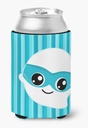 Caroline's Treasures BB6963CC Halloween Ghost Superhero Can or Bottle Hugger Cooler Washable Drink Sleeve Collapsible Beverage Insulated Holder, Can Hugger, Multicolor