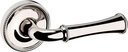 Baldwin 5118.RDM 5118 Right Handed Non-Turning One-Sided Dummy Door Lever with 5076 Rose from The Estate Collection - Lifetime Polished Nickel