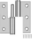 Lift Off Hinge 3" Stainless Steel Door Hinges 6 Pack,Left Handed,Rust-Resistant Detachable Hinges, Indoor and Outdoor Removable Hinges, Loading Capacity 40 Lbs