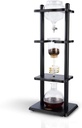 Yama Cold Brew Maker I Ice Coffee Machine With Slow Drip Technology I Makes 6-8 cups (32oz), Large Capacity Cold Brew Coffee Tower, Black Wood Straight Frame