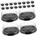Cabilock 20pcs Cake Carrier Lids Cake Boxes Airtight Packaging Boxes for Baking Cheesecake Holder User-friendly Design