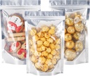 100 Pack 5x8 Mylar Bags for Food Storage and Resealable Stand Up for Small Business Packaging Supplies Great for Party Favor Food Storage