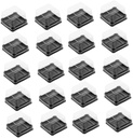 150 Pcs Small Cake Holder Dessert Storage Boxes for Moon Cakes Cupcakes Pastries Bakery Containers Fit Lid and Stable Square Bottom Multipurpose
