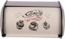 STOBAZA 1pc Iron Bread Storage Box Fresh Bread Container Lids Snack Fruit Storage Bin for Home Bakery
