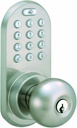INC QKK-01SN 3-in-1 Remote Control & Touchpad Doorknob, Satin Nickel