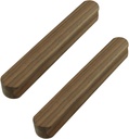 MOROBOR Self-Adhesive Furniture Pulls, 2pcs 160mm Walnut Wood No-Drill Cabinet Knobs Instantly Mounted Thicken Door Handles for Sliding Door Wardrobe