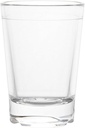 Strahl Unbreakable Shot Shooter Glass, Footed, Shatterproof Polycarbonate Clear Glassware, Short Glasses, Thick Heavy Duty Premium Grade for Home Bar, Pub and Restaurants, 2.5 Ounce, 532503, Set of 12