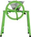7L/1.8Gal Manual Fruit Crusher with Stand, Juicer for Wine and Cider Pressing, Stainless Steel Apple Grinder, Flywheel