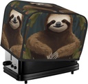 2 Slice Toaster Cover with Pocket Universal Size Toasters Dusts Covers Sloth Bread Machine Cover & Protection Bread Machine Protector Small Kitchen Appliance Covers
