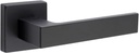 1317 Opaque Black Square Lever Knob Door Hall/Closet/Bedroom