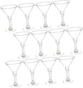 15Pcs Cocktail Glasses Set Disposable Wine Goblets for Parties Ice Cream Desserts Sparkling Wine Recyclable Party Drinkware