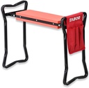 TABOR TOOLS TR2A Garden Kneeler and Seat Bench with Tool Bag Pouch and Foam Pad Cushion, Workseat with Kneeling Bench Option, Light Weight Foldable Stool, Portable Outdoor Kneeler for Gardening.