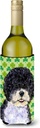 Caroline's Treasures SS4421LITERK Portuguese Water Dog St. Patrick's Day Shamrock Wine Bottle Hugger Bottle Cooler Sleeve Hugger Machine Washable Collapsible Insulator Beverage Insulated Holder