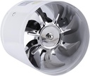 Ventilation Fan 4 Inch Inline Duct Fan Air Ventilator Metal Pipe Ventilation Exhaust Fan Mini Extractor Bathroom Toilet Wall Fan Duct Fan Access, 2 Colors ventilating f,White,White