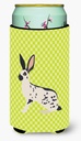Caroline's Treasures BB7787TBC English Spot Rabbit Green Tall Boy Hugger Can Cooler Sleeve Hugger Machine Washable Drink Sleeve Hugger Collapsible Insulator Beverage Insulated Holder