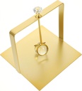 Cabilock Vintage Style Napkin Holder for Home and Dining Table Gold Tissue Dispenser with Smooth Edges Practical Countertop Paper Serviette Rack for Restaurant and Party Use