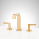 Signature Hardware 953915 Drea 1.2 GPM Widespread Bathroom Faucet with Pop-Up Drain Assembly - Brushed Gold