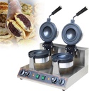 Burger Maker Machine,Commercial Hamburger Press,Hamburger Waffle Maker 1300W,Ice Cream Waffle Baker Machine,Electric Ice Cream Cone Waffle