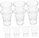 PRETYZOOM 10pcs Romantic Vintage Glass Chalice Goblet Wine Cups Goblet Glasses for Home Decorative Shot Glasses for Parties