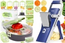 Vegetable Chopper Mandoline Slicer-Kitchen Onion Dicer Multi All-in-1 Veggie chopper with Container
