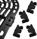 Air Fryer Rubber Bumpers, 4PCS Premium Rubber Feet, Rubber Tabs, Silicone Pieces for Air Fryer Grill Pan Plate Tray, Scratch-resistant