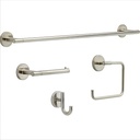 Delta Trinsic 4-Piece Bath Hardware Set with 24 in. Towel Bar, Toilet Paper Holder, Towel Ring, Towel Hook in Stainless Steel