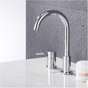 Bathroom Tub Faucet Black/Golden Mixer Tap Deck Mounted Bath Faucet Brass Black Bathtub Faucet Chrome Water Mixer for Shower(Chrome)