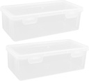 Homoyoyo 2pcs Airtight Bread Storage Container Versatile Bread Keeper for Kitchen and Bakery Box for Organizing Loaves and Snacks