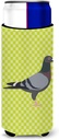 Caroline's Treasures Racing Pigeon Green Decorative Hugger, Slim Can, Multicolor