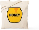 CafePress Honey Jar Tote Bag Reusable Natural Beige Canvas Shopping Bag