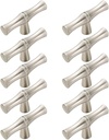 10pcs Cabinet Knobs Handles Bamboo Shape Kitchen Cupboard Dresser Closet Drawer Door Pulls Single Hole