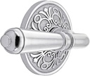 Lancaster Door Set with Turino Lever Handles Right Hand Double Dummy in Polished Chrome. Old Door Knobs.