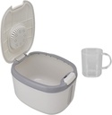 Generic Rice Dispenser, Sealed Moistureproof Flour Storage Container Rice Container Rice Storage Container with Measuring Cup For Rice Grain Pet Food Flour (S Gray (5kg/11.0lb)), Genericfqba3zxtg4-11
