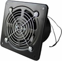 110V 20W Exhaust Fan, 4 in Through Wall Fan Bathroom Extractor Ventilation Fan with Anti-backflow Check Valve Bathroom Windows Fan for Attic, Kitchen, Bathroom (Size : Black)