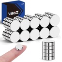 Refrigerator Magnets 50 Pcs, 10x3mm Tiny Round Disc Small Whiteboard Magnets for Crafts, DIY, Office, Dry Erase Board