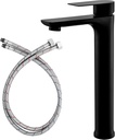 Bathroom Vessel Sink Faucet Tall Body Modern Basin Mixer Tap Single Handle one Hole Lavatory Faucet Black